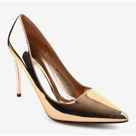 Tacones BO-101 dorados, clásicos y lacados 1