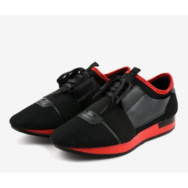 Zapatillas deportivas de hombre negras B18-101 negro 3