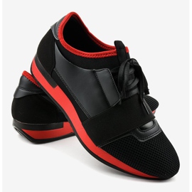Zapatillas deportivas de hombre negras B18-101 negro 4