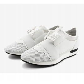Zapatillas deportivas de hombre blancas B18-101 blanco 3