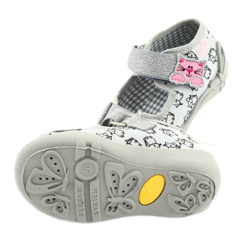 Calzado infantil befado 242P102 rosa plata gris 5