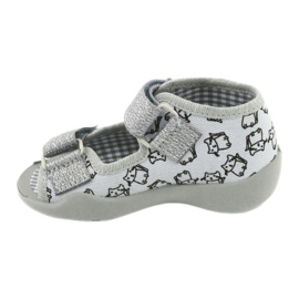 Calzado infantil befado 242P102 rosado plata gris 2