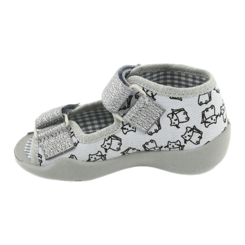 Calzado infantil befado 242P102 rosa plata gris 2
