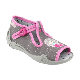 Calzado infantil befado 213P114 rosa gris 2