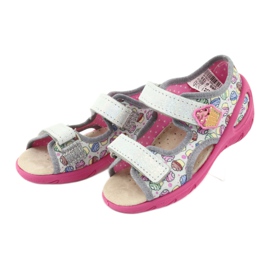 Calzado infantil befado 065X135 rosado gris multicolor 4