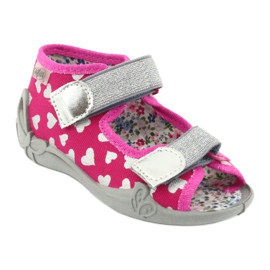 Calzado infantil befado 242P104 rosado gris 1