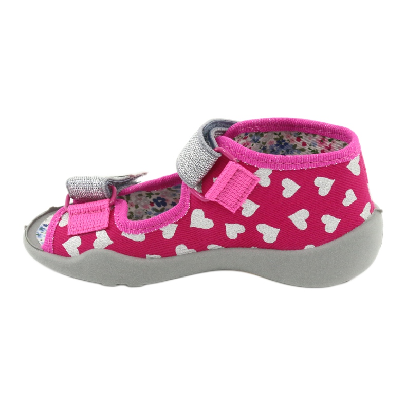 Calzado infantil befado 242P104 rosado gris 2