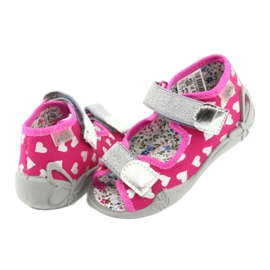 Calzado infantil befado 242P104 rosado gris 4