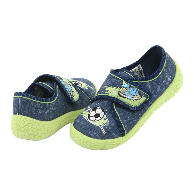 Calzado infantil befado 557P138 azul marino verde 4