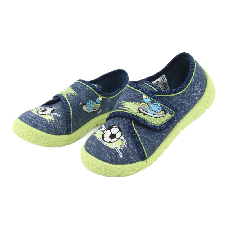 Calzado infantil befado 557P138 azul marino verde 3