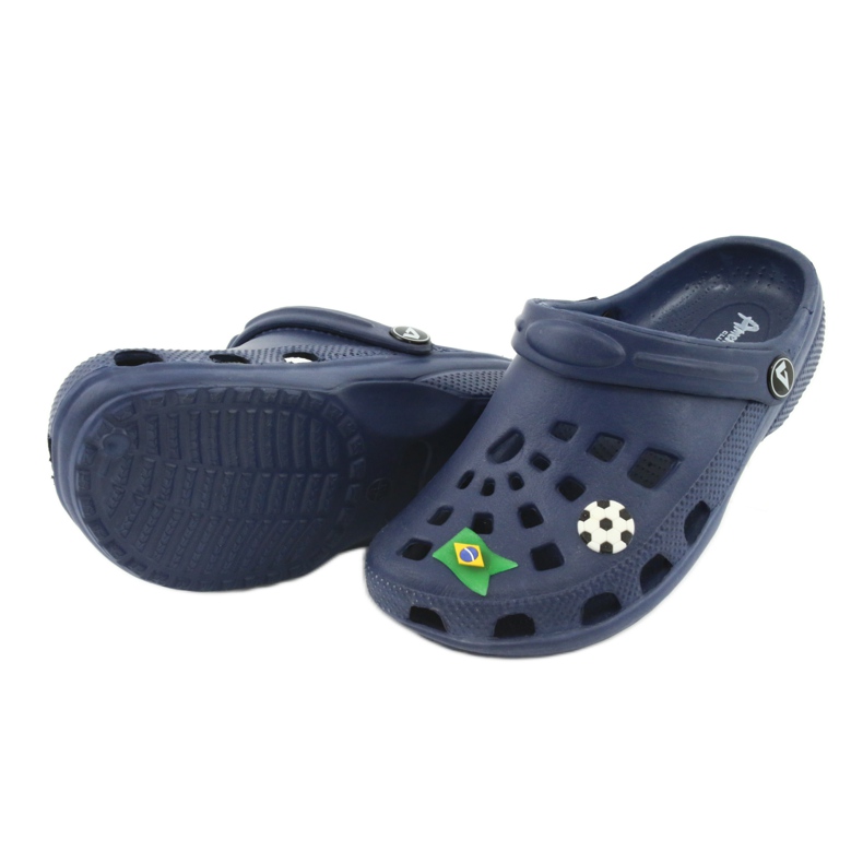 American Club Pantuflas infantiles americanas kroks azul marino 5 American Club Pantuflas infantiles americanas kroks azul marino 5