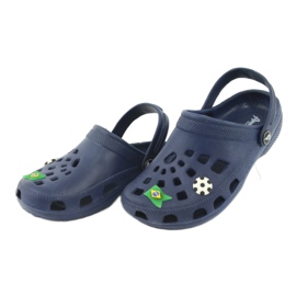 American Club Pantuflas infantiles americanas kroks azul marino 6 American Club Pantuflas infantiles americanas kroks azul marino 6