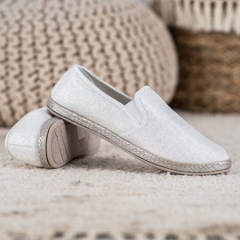 SHELOVET Slipons cómodos gris 4