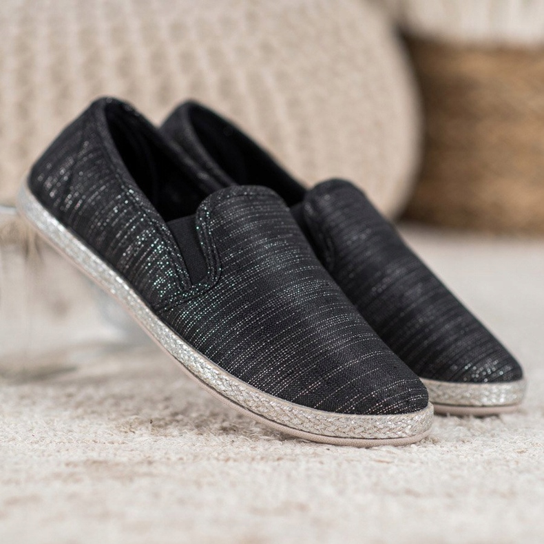 SHELOVET Slipons cómodos negro 1