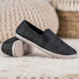 SHELOVET Slipons cómodos negro 4