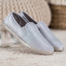 SHELOVET Slipons cómodos gris 3