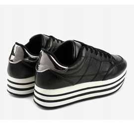 Zapatos deportivos negros de mujer de moda 230-1 4