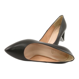 Salón Tacón Piel Negro Espinto 890/1 5 Salón Tacón Piel Negro Espinto 890/1 5