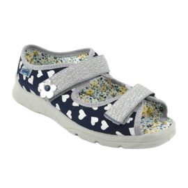 Calzado infantil befado 969Y148 azul marino gris 2