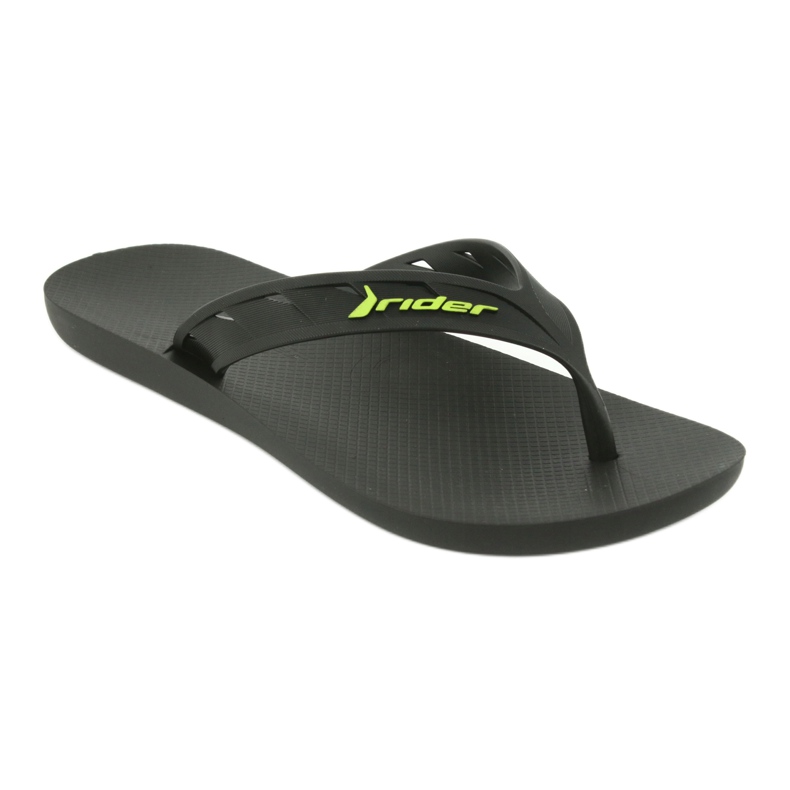Flip-Flops de hombres negros y verdes Rider 11573 1