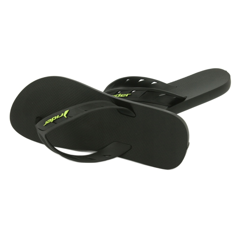 Flip-Flops de hombres negros y verdes Rider 11573 5