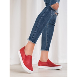 Bona Zapatillas sin cordones rojas rojo 2