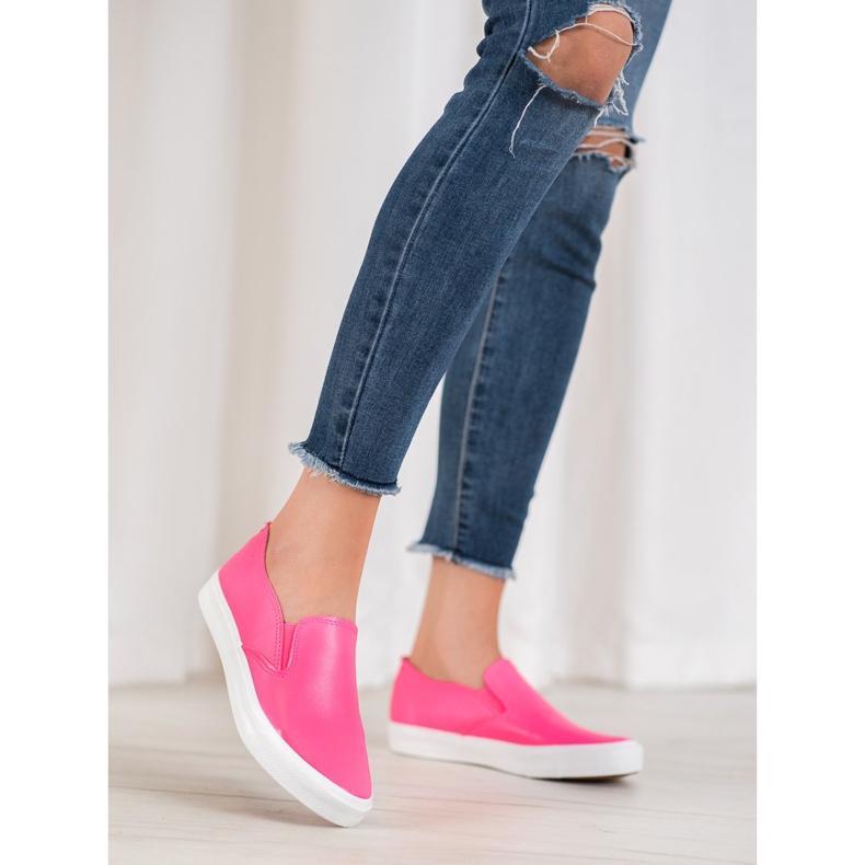 Bona Zapatillas sin cordones rosas 1