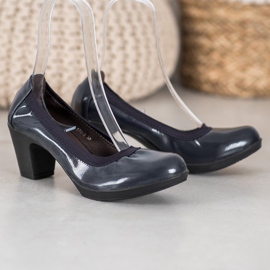 SHELOVET Zapatos cómodos casuales azul 2