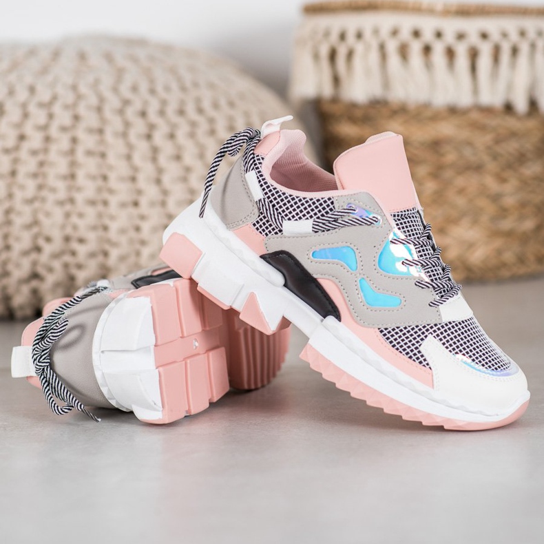 Seastar Zapatillas elegantes con efecto holo rosado multicolor 2