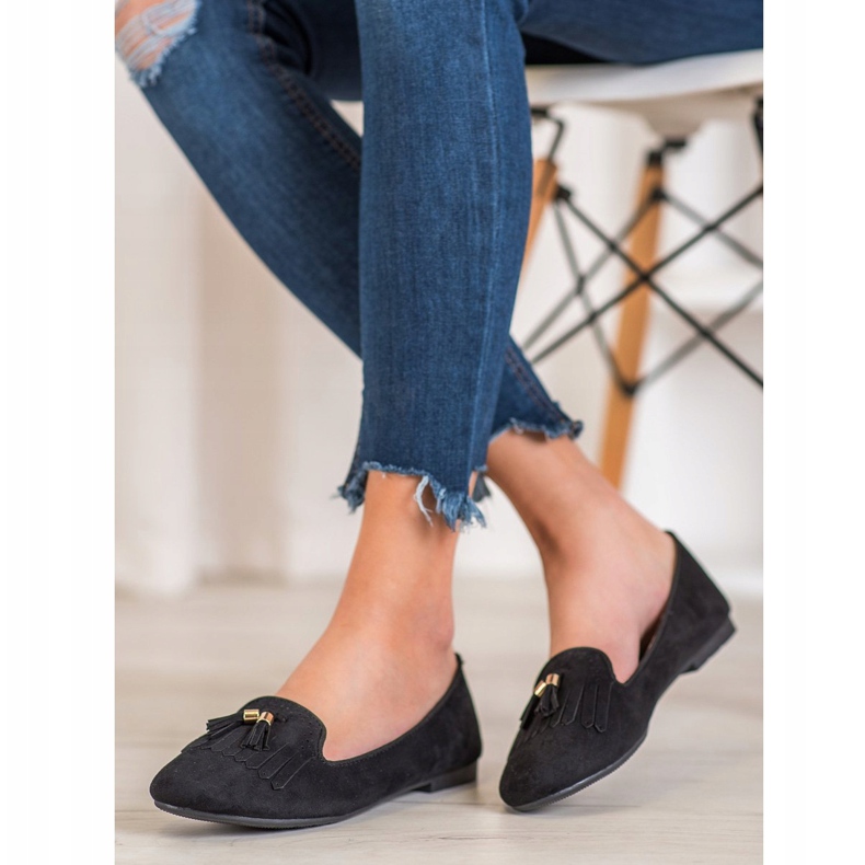 Fama Señores de ante con flecos negro 1 Fama Señores de ante con flecos negro 1