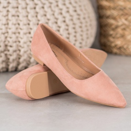SHELOVET Bailarina De Ante En Spitz rosado 1