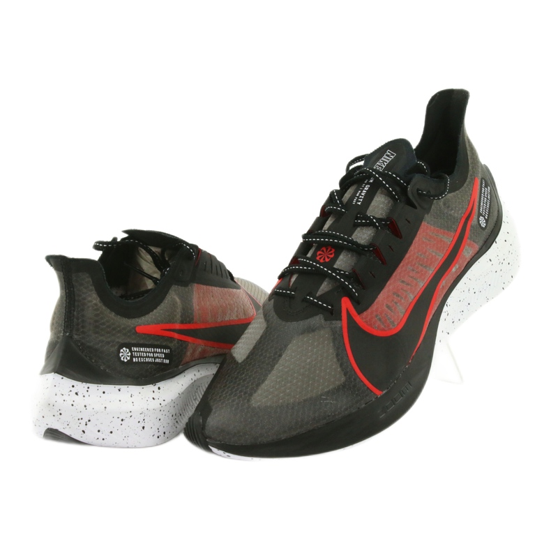 Zapatillas Nike Zoom Gravity M BQ3202-005 negro rojo 4