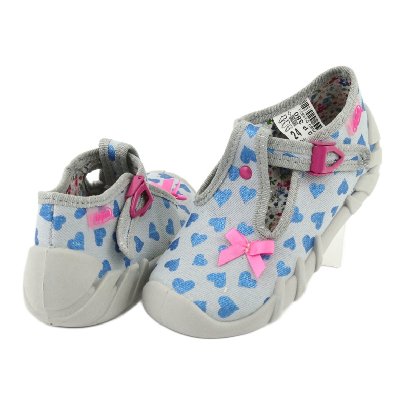 Calzado infantil befado 110P380 azul rosa gris 4