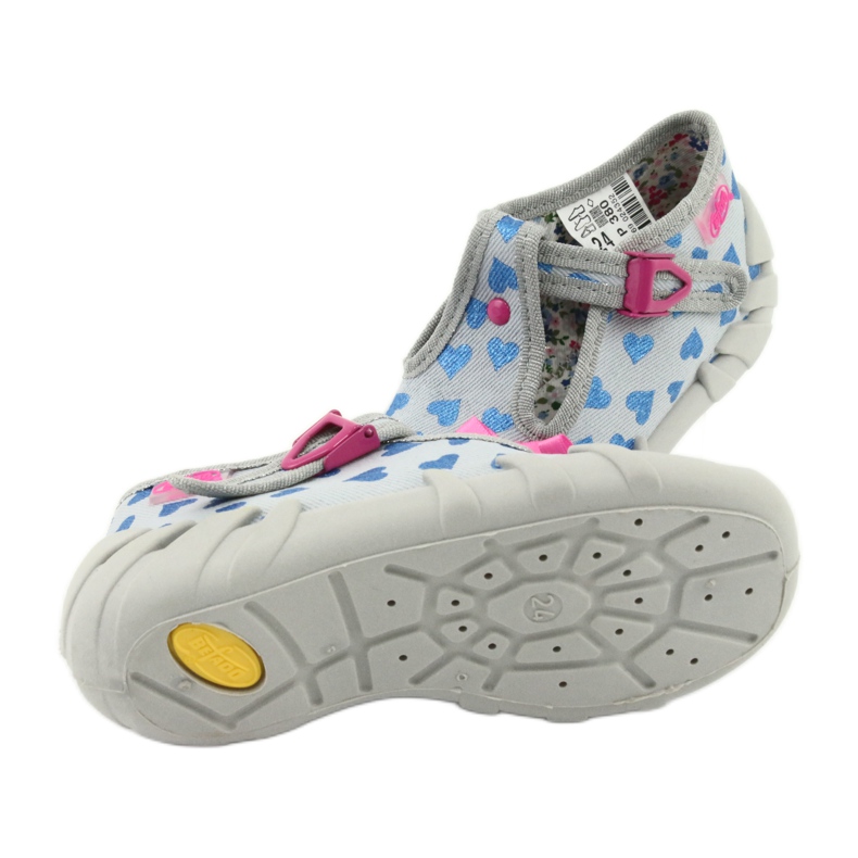 Calzado infantil befado 110P380 azul rosa gris 5