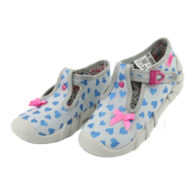 Calzado infantil befado 110P380 azul rosa gris 3