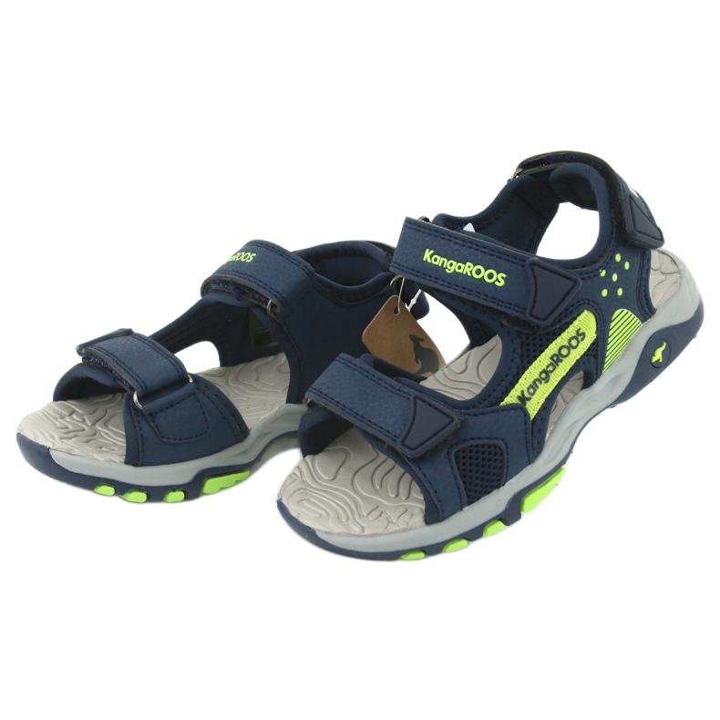KangaRoos Sandalias de niños de espuma de espuma Navy/Green 18337 azul 3