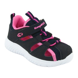 Sandalias velcro KangaRoos 02058 dk navy azul marino rosa 1