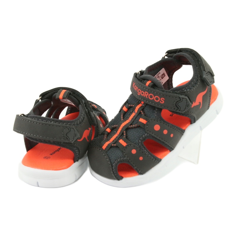 Sandalias deportivas Kangaroos 02035 naranja gris 4