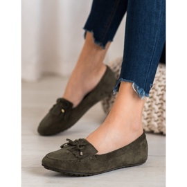 Ideal Shoes Botas de ante con flecos verde 1 Ideal Shoes Botas de ante con flecos verde 1