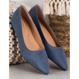 SHELOVET Bailarina De Ante En Spitz azul 4