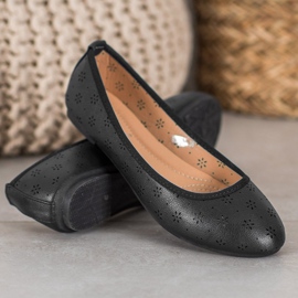 Fama Bailarinas Con Patrón Calado negro 1