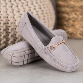 Seastar Mocasines de ante con estilo gris 4