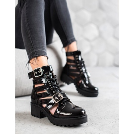 Seastar Botas de moda lacadas negro 1 Seastar Botas de moda lacadas negro 1