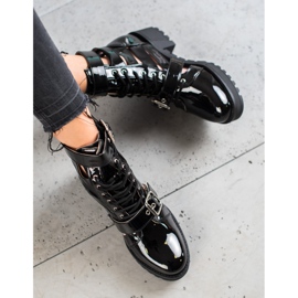 Seastar Botas de moda lacadas negro 2