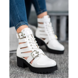 Seastar Botas de moda lacadas blanco 2