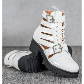 Seastar Botas de moda lacadas blanco 1