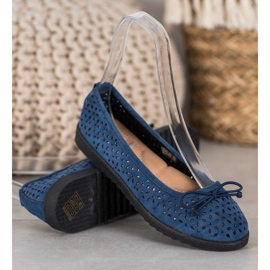 SHELOVET Bailarina Calada Con Lazo azul 3