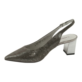 Caprice 29605 Sandalias para mujeres en el pilar, gris brillante 2