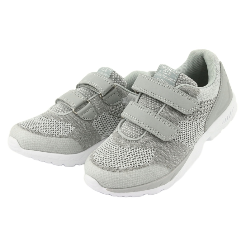 ADI deporte niña American Club ES16 gris plateado 3
