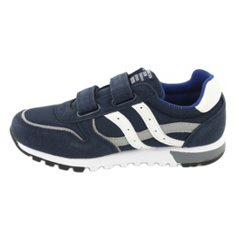 Zapatillas deportivas de niño Grenade American Club ES02 blanco azul marino azul gris 2